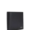 BOSS STRUCTURED WALLET WITH SIGNATURE STRIPE AND LOGO DETAIL