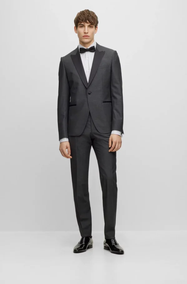 BOSS LEATHER OXFORD SHOES WITH LEATHER LINING- BLACK