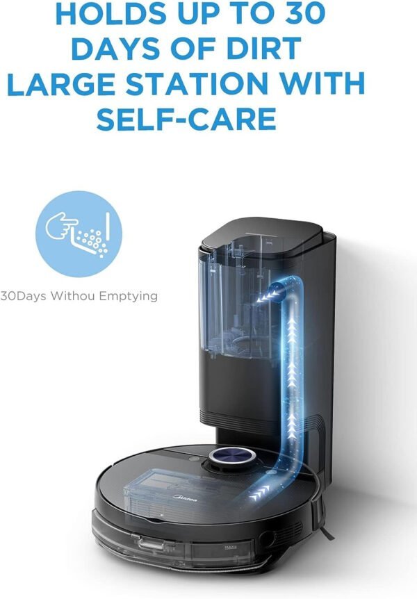 Midea Robot Vacuum cleaner, 4000Pa Strong Suction with BLDC motor
