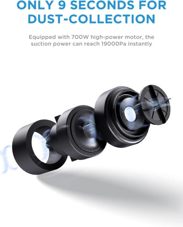 Midea Robot Vacuum cleaner, 4000Pa Strong Suction with BLDC motor
