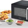 KENWOOD 25L Microwave Oven with Grill, Digital Display, 5 Power Levels, Defrost Function, Stainless Steel, Auto Menu, 95 Minutes